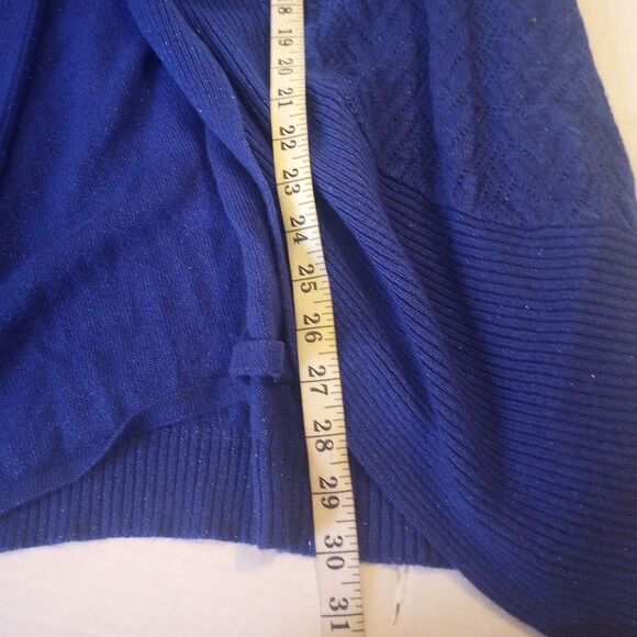 Briggs electric blue and metallic sweater with beaded accents - Picture 6 of 10